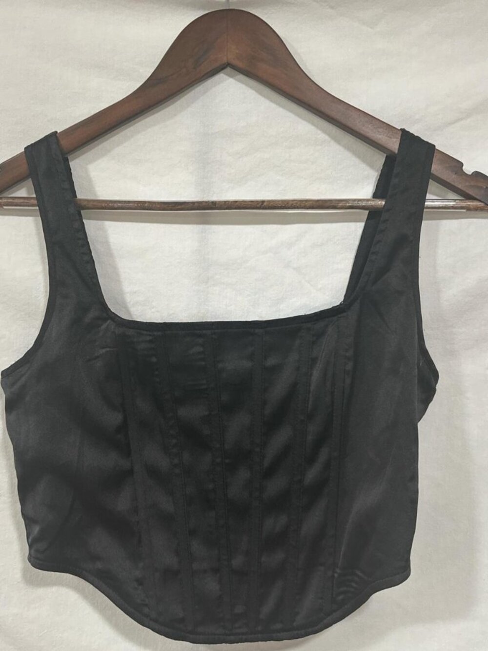 Misguided Black corset top #corsettop